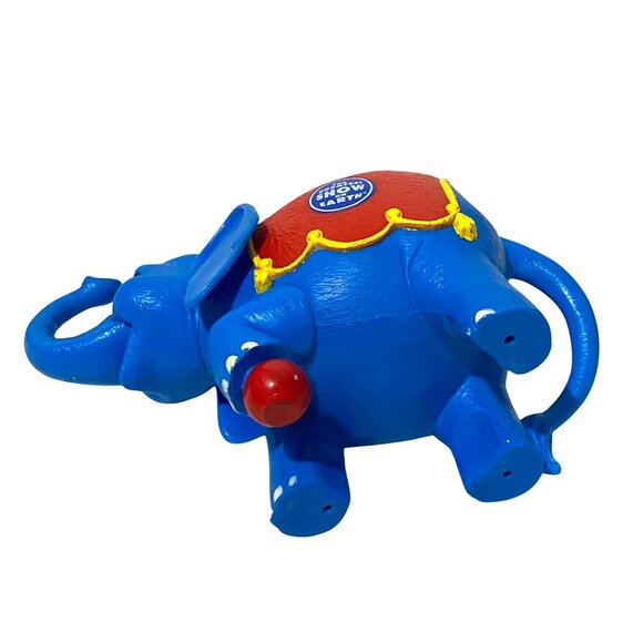 Vintage Ringling Bros Kids Happy Elephant Cup Mug Drink Holder Planter PVC Blue - Picture 6 of 6